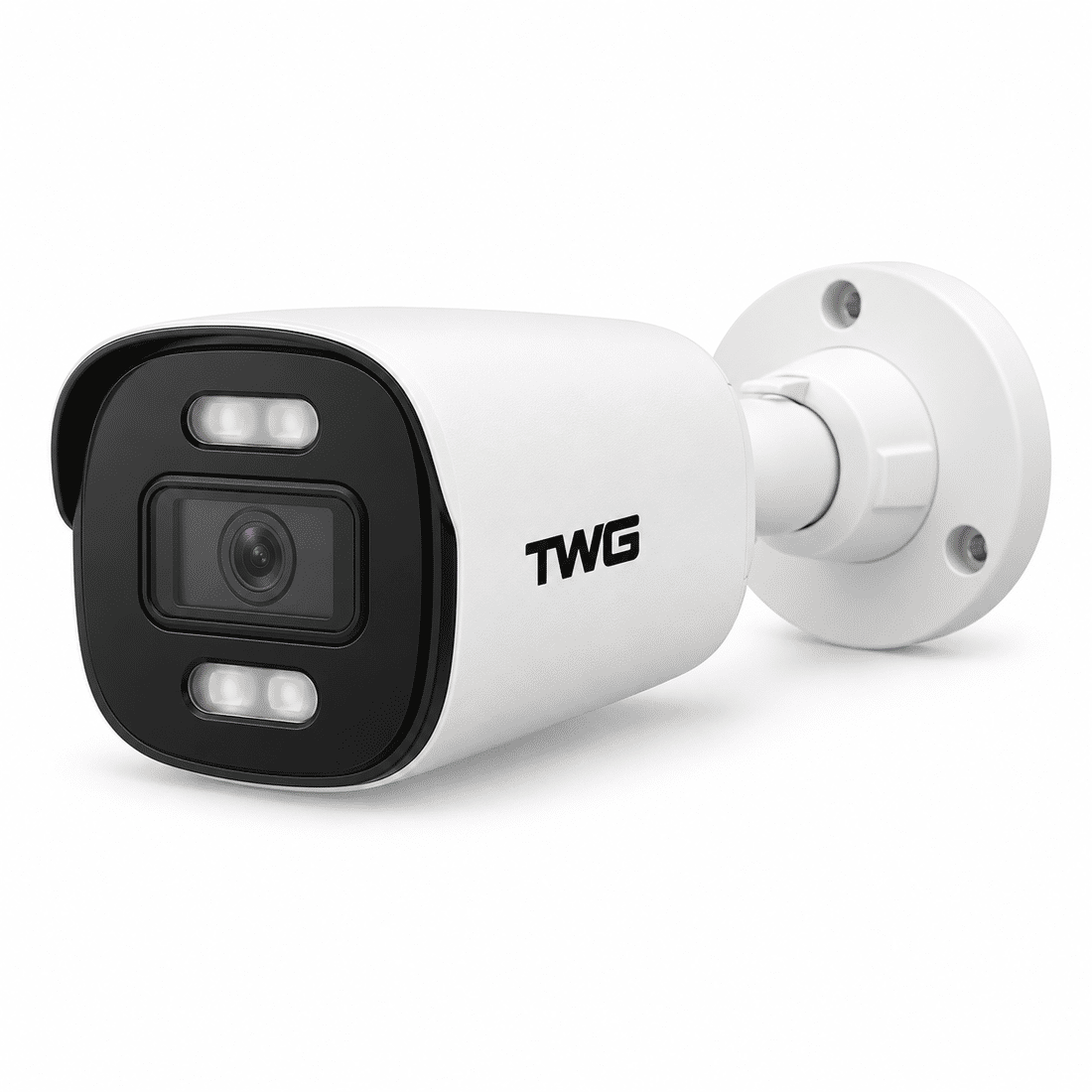 CAMERA BULLET IP POE TWG TW-6611 AR 4MP DUAL LIGHT IP66 Câmera bullet IP PoE TWG TW-6611 AR em fundo branco