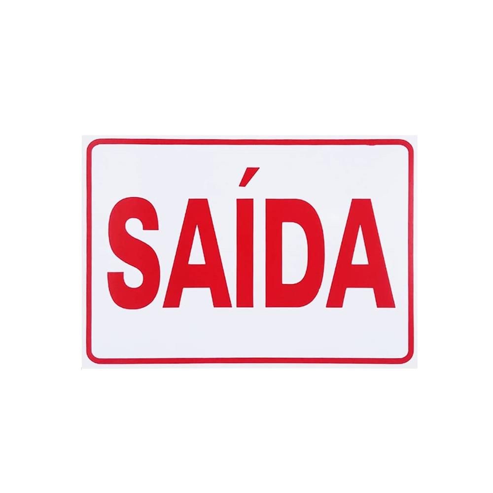 PL SINALIZACAO PS VM-BR 250X158X1MM SAIDA S/SETA PL SINALIZACAO PS VM-BR 250X158X1MM SAIDA S/SETA