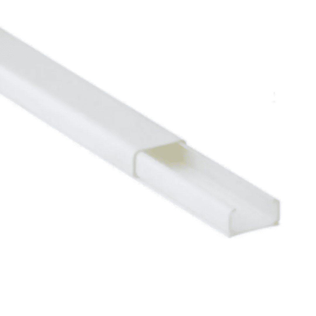 DUTO X3 SLIM 20X10 BRANCO SEM DIVISOR - BARRA C/2000MM C/ADESIVO DUTOPLAST