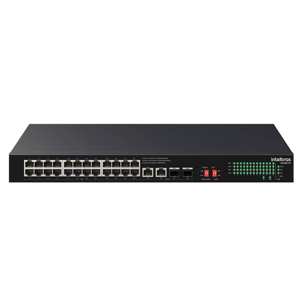 SWITCH NAO GERENCIAVEL 24P POE + 2P + 2SFP S1128G-PA