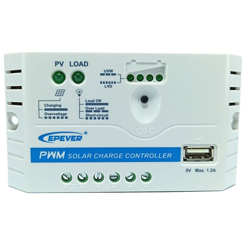 CONTROLADOR DE CARGA PWM 10A 12/24V SOLARBO-1024-PWM-WP-L