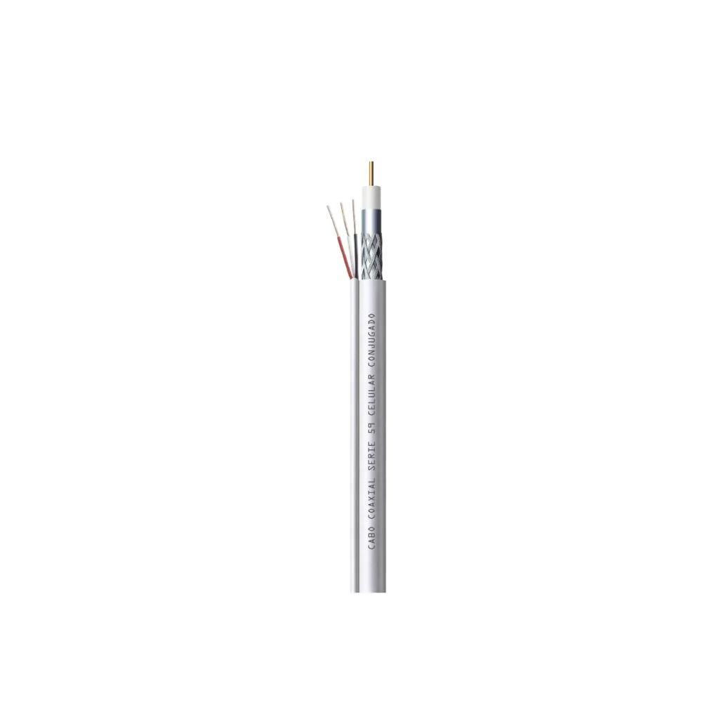 CABO COAXIAL RGC 59 67% MALHA BRANCO CAIXA 100M - CONDUTTI CABO COAXIAL RGC 59 67% MALHA BRANCO CAIXA 100M - CONDUTTI