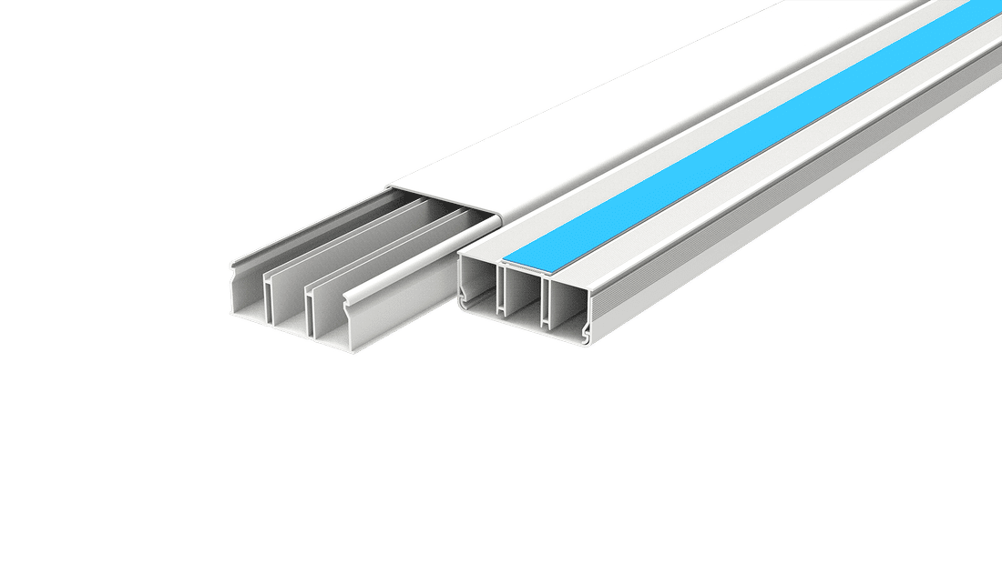 CANALETA 50X20 COM FITA DUPLA FACE PRETA - 363/2-EFP - ENERBRAS CANALETA 50X20 COM FITA DUPLA FACE PRETA - 363/2-EFP - ENERBRAS