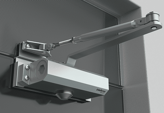 SUPORTE METALICO P/PORTA DE VIDRO MH 103 A PRATA