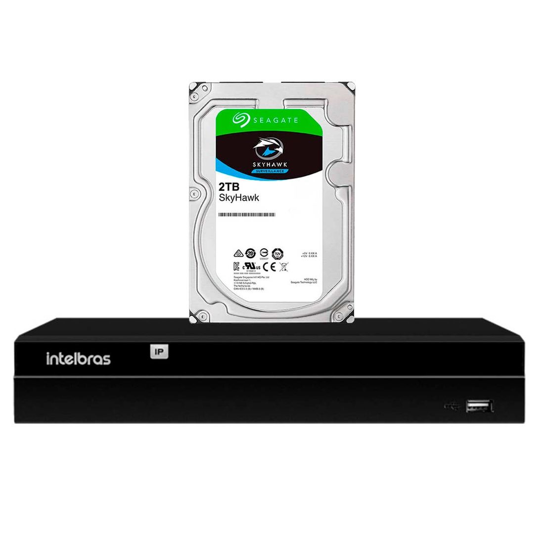 GRAVADOR DIGITAL DE VIDEO EM REDE - 8 CANAIS - 4K - NVD 1408 C/HD 2TB AM