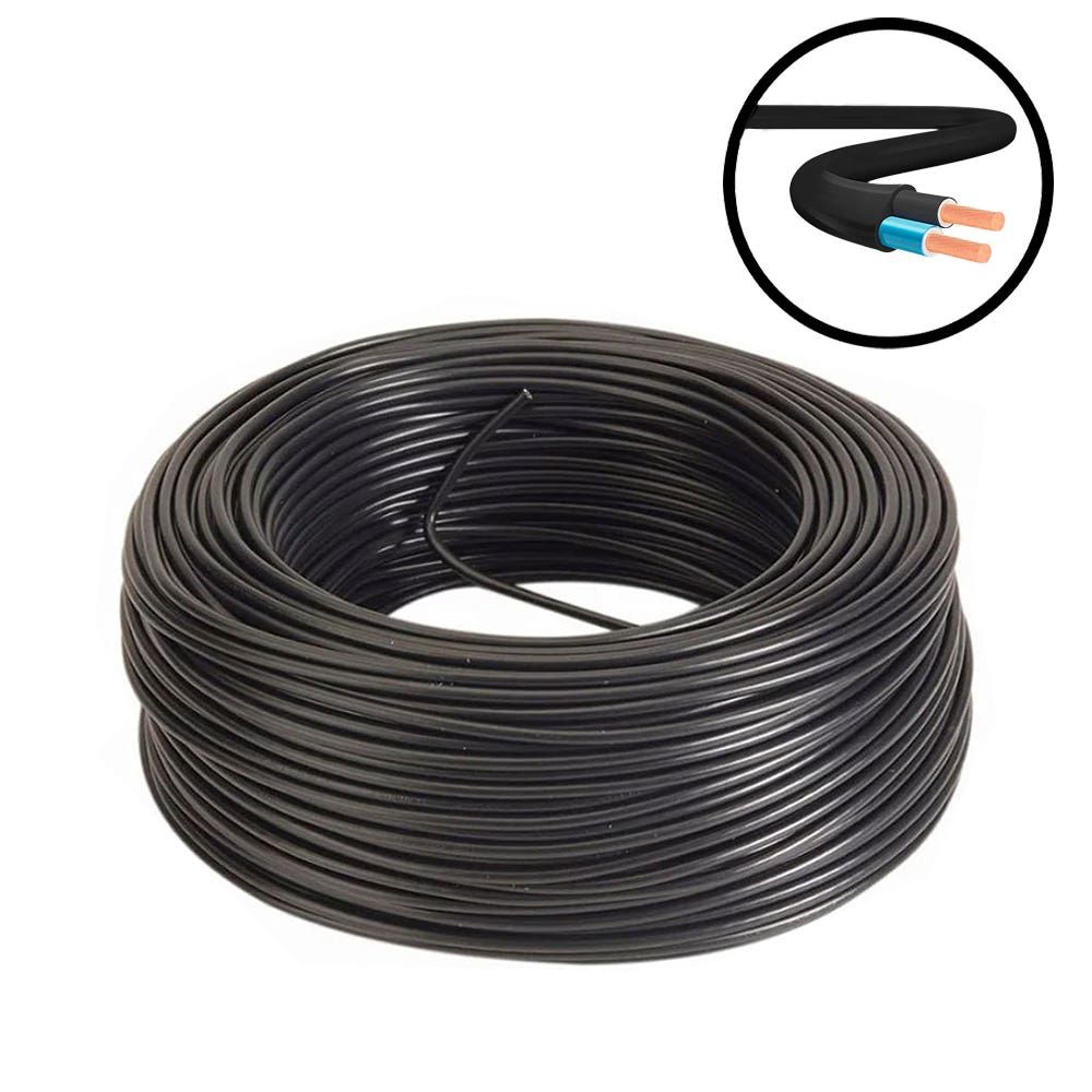 CABO PP 2X1MM P/MOTORES PRETO ROLO 100M - CONDUTTI