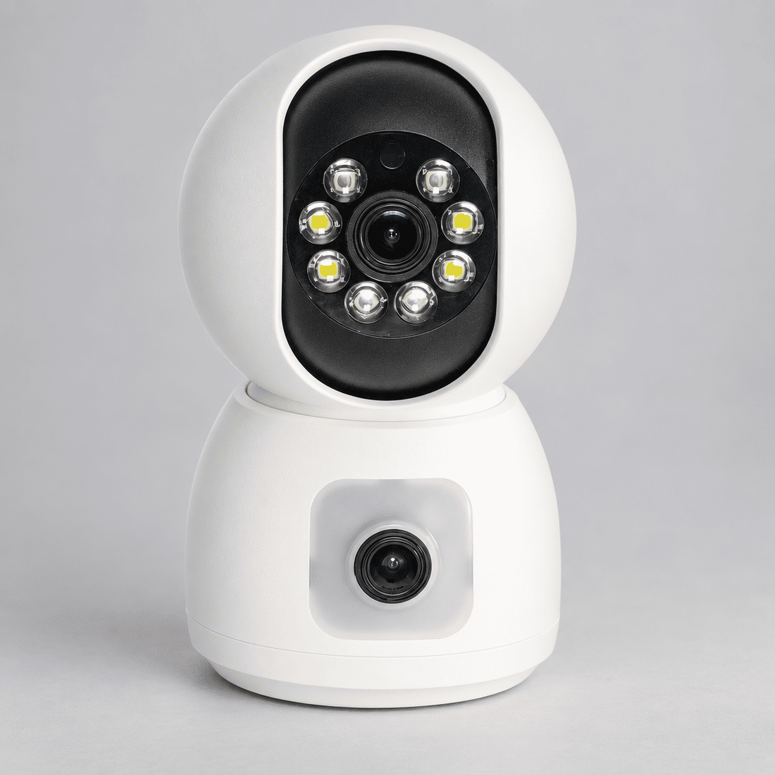CAMERA ROBO WI-FI TWG TW-9510 RB DUAL LENTE FULL HD 2MP Câmera robô Wi-Fi TWG TW-9510 RB, vista de estúdio