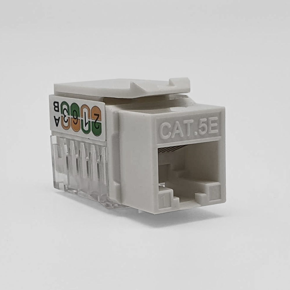 KEYSTONE RJ45 CAT5E 180 GRAUS - LA-K50 - PLUSCABLE KEYSTONE RJ45 CAT5E 180 GRAUS - LA-K50 - PLUSCABLE