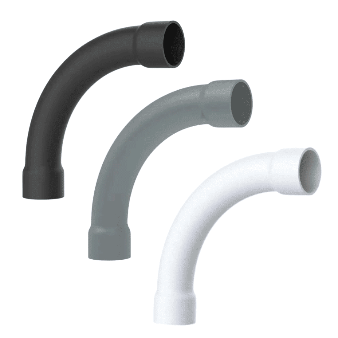 CURVA 90° LISA S/BOLSA 1/2" - CINZA - CLC CURVA 90° LISA S/BOLSA 1/2" - CINZA - CLC