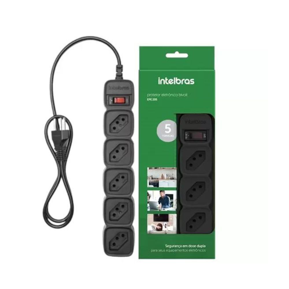 PROTETOR ELETRONICO C/ 5 TOMADAS - EPE 205 3M BR PROTETOR ELETRONICO C/ 5 TOMADAS - EPE 205 3M BR