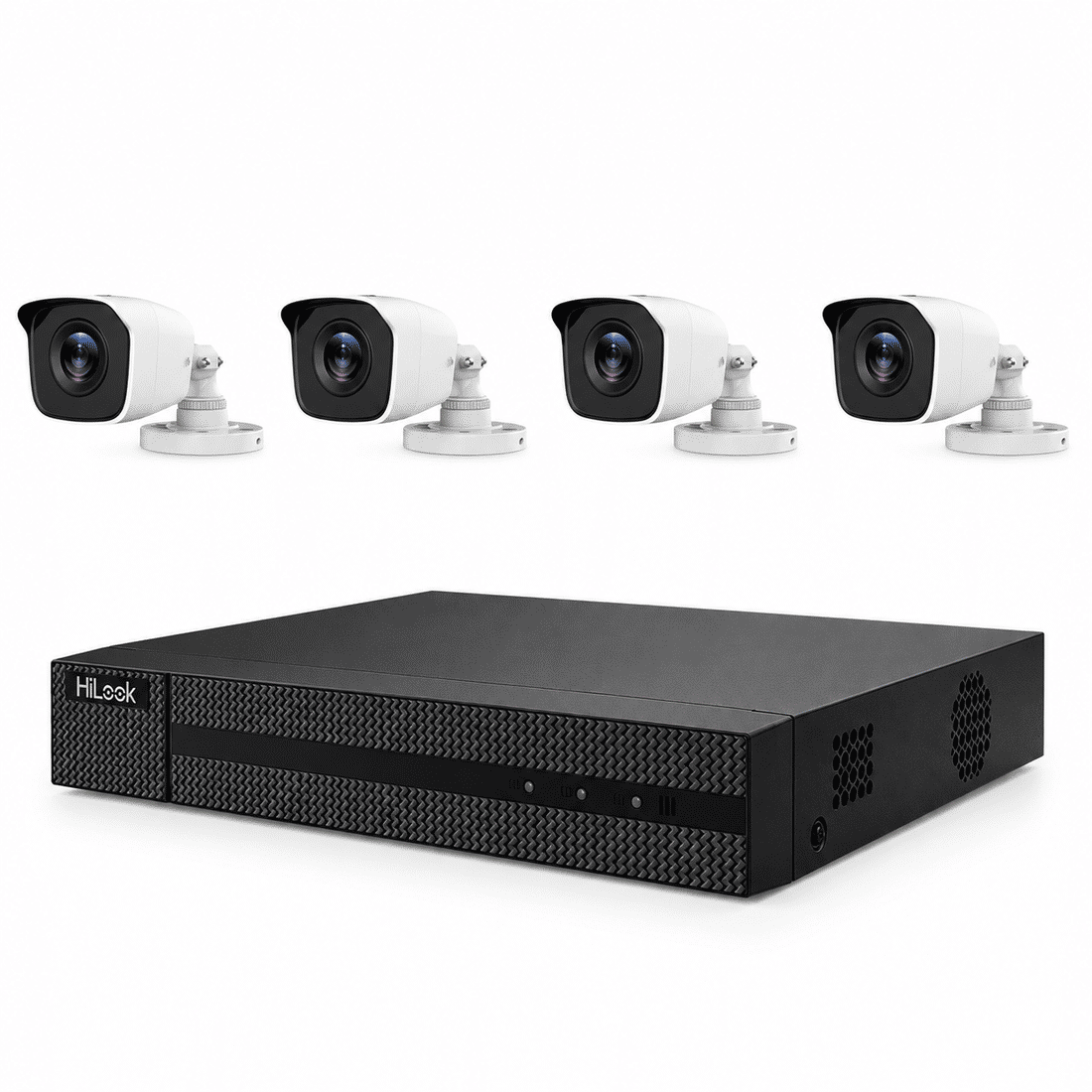 KIT CFTV HILOOK HIKVISION TK-4142BH-MP DVR 4 CANAIS + 4 CAMERAS BULLET FULL HD 2MP + HD 1TB KIT CFTV HILOOK HIKVISION TK-4142BH-MP DVR 4 CANAIS + 4 CAMERAS BULLET FULL HD 2MP + HD 1TB