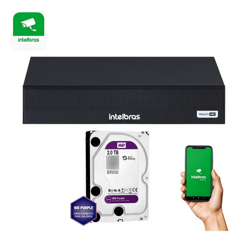 GRAVADOR DIGITAL DE VIDEO COMPACTO - 8 CANAIS + 02 IP ADI - MHDX 1008-C C/HD 2TB