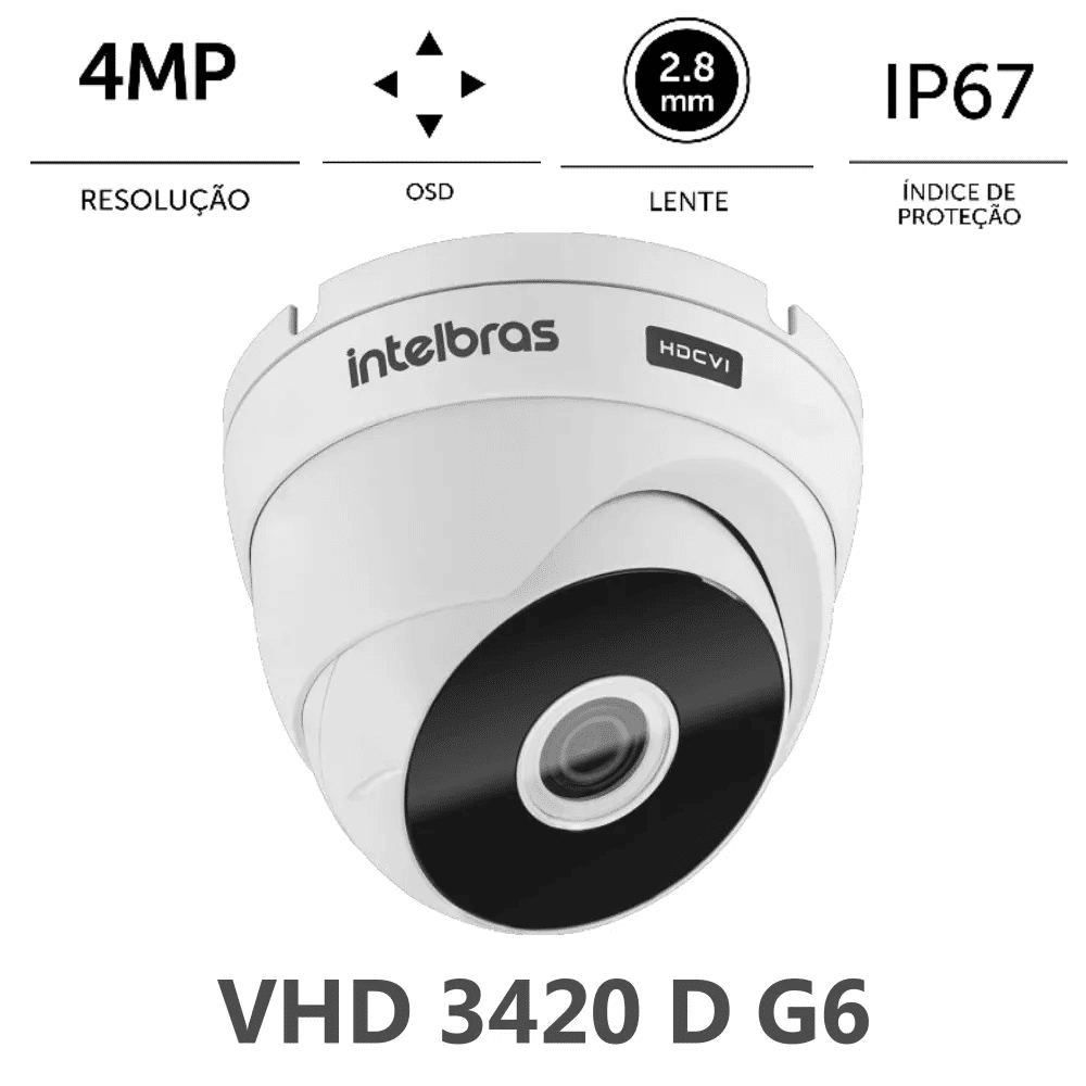 CAMERA DE VIDEO HDCVI VHD 3420 D BRANCA 1520P 2.8MM 105° 20IR CAMERA DE VIDEO HDCVI VHD 3420 D BRANCA 1520P 2.8MM 105° 20IR