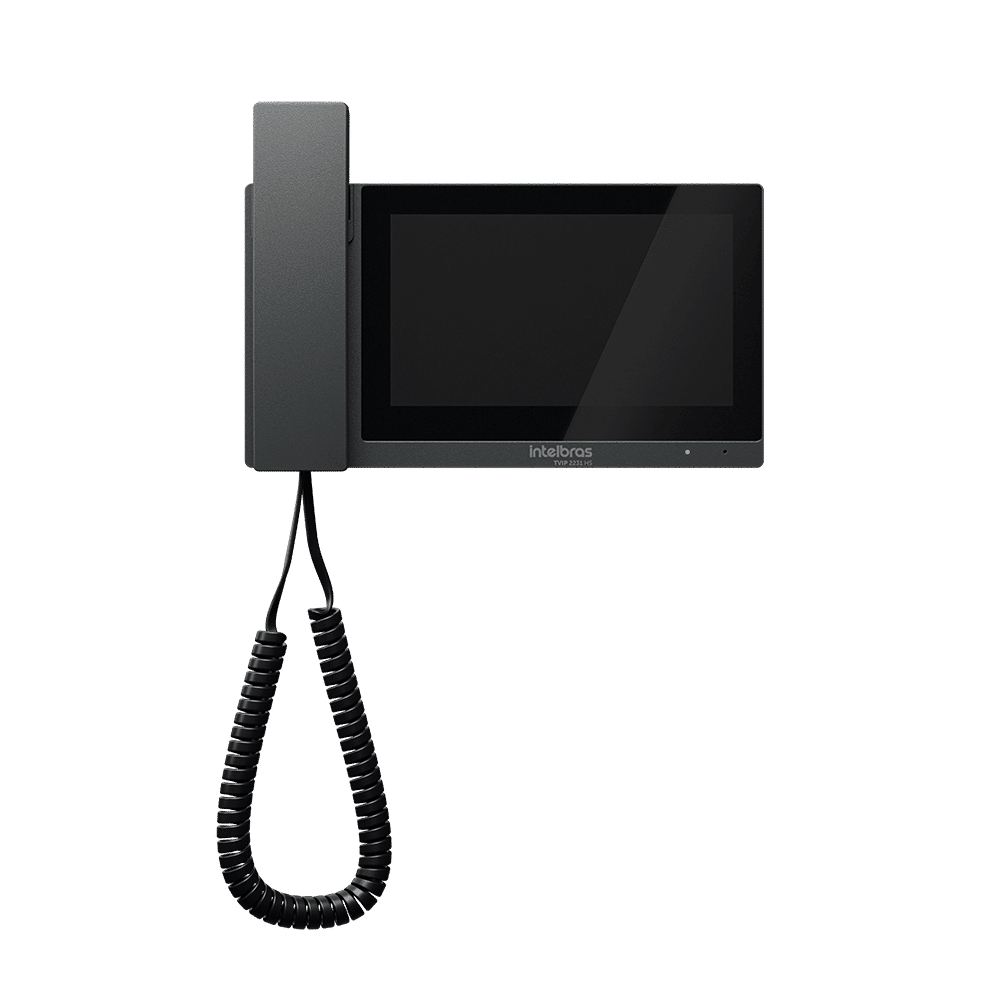 TERMINAL INTERNO VIDEO PORTEIRO TVIP 2231 HS PRETO