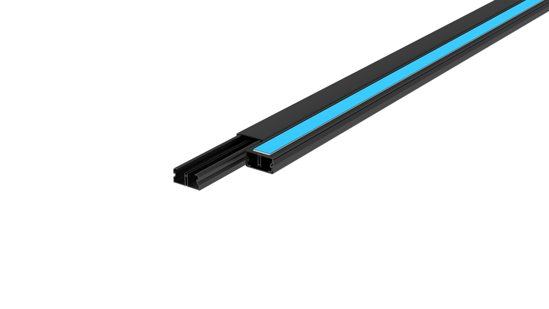 CANALETA 20X10 COM FITA DUPLA FACE PRETA - 361/2-EFP - ENERBRAS CANALETA 20X10 COM FITA DUPLA FACE PRETA - 361/2-EFP - ENERBRAS