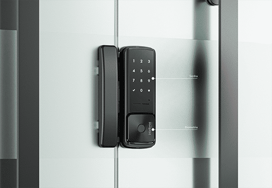 FECHADURA INTELIGENTE PARA PORTAS DE VIDRO MFR 4000