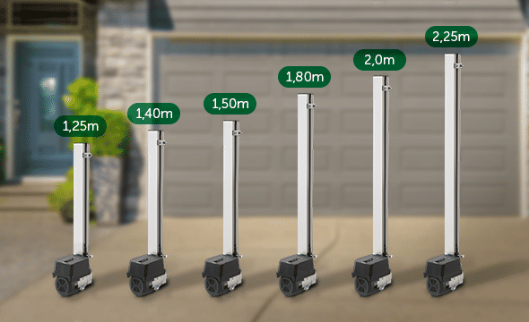 ACIONADOR DE PORTAO BASCULANTE 1.25M 5/8 60MM NYL