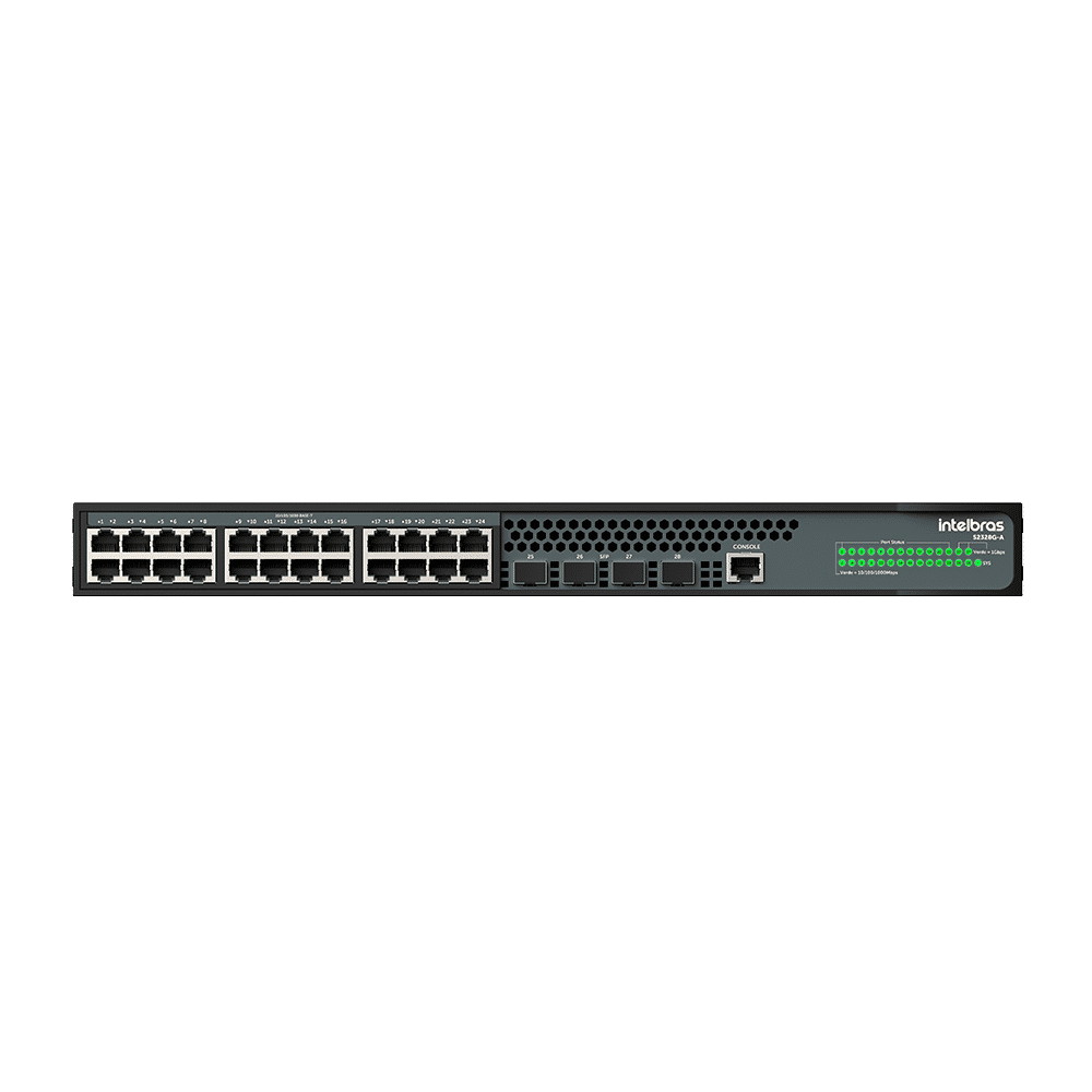 SWITCH GERENCIAVEL 24P + 4P SFP 1000 BASE-X S2328G-A SWITCH GERENCIAVEL 24P + 4P SFP 1000 BASE-X S2328G-A