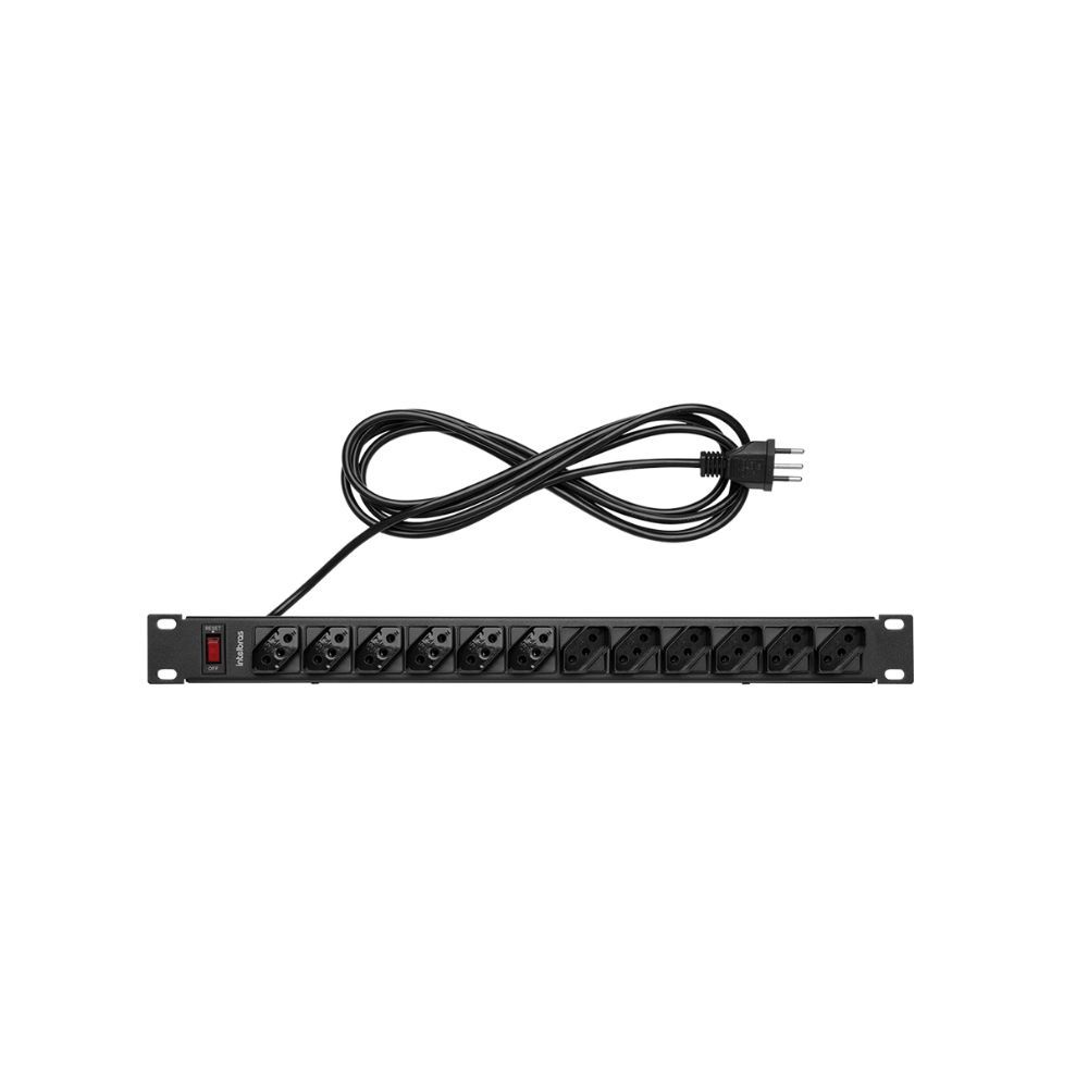 PROTETOR ELETRONICO C/ 12 TOMADAS PARA RACK - EPR 212+