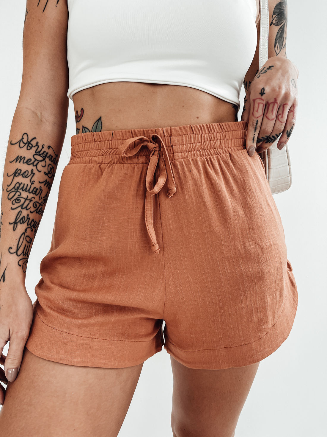 SHORT VISCOLINHO VANILLA CARAMELO LIGHT SHORT VISCOLINHO VANILLA CARAMELO LIGHT