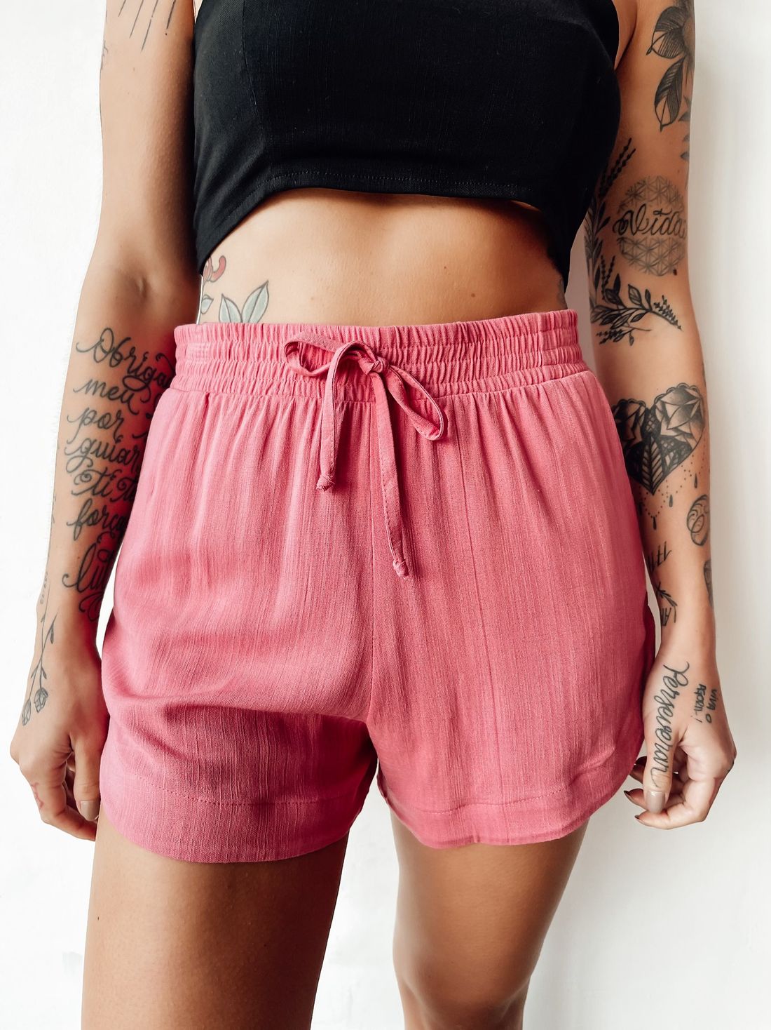 SHORT VISCOLINHO VANILLA GOIABA SHORT VISCOLINHO VANILLA GOIABA