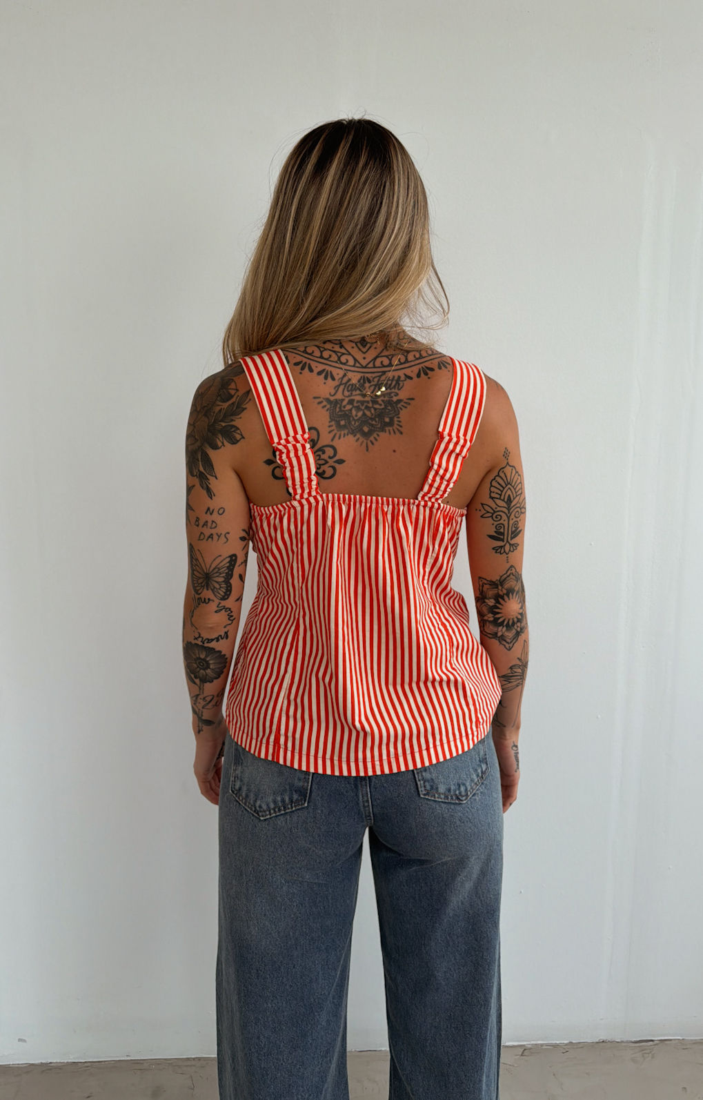BLUSA LISTRAS RED