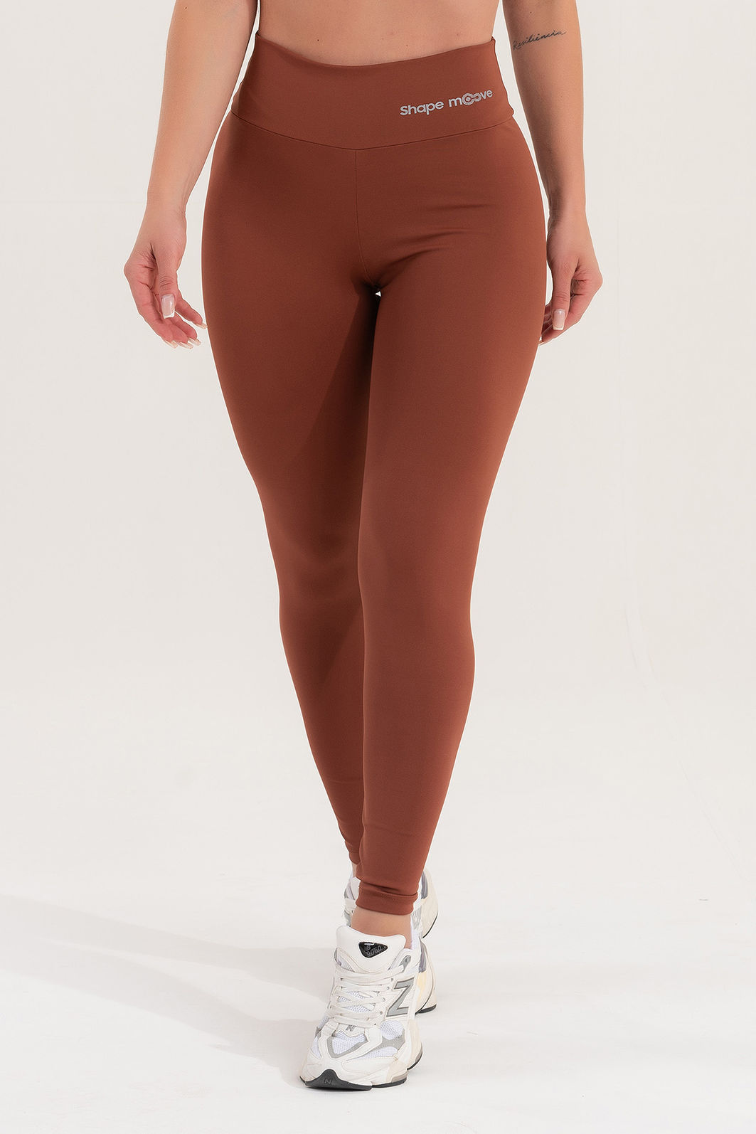 Legging Feminino Fitness Básico Poliamida - Coffee Âmbar Legging Feminino Fitness Básico Poliamida - Coffee Âmbar