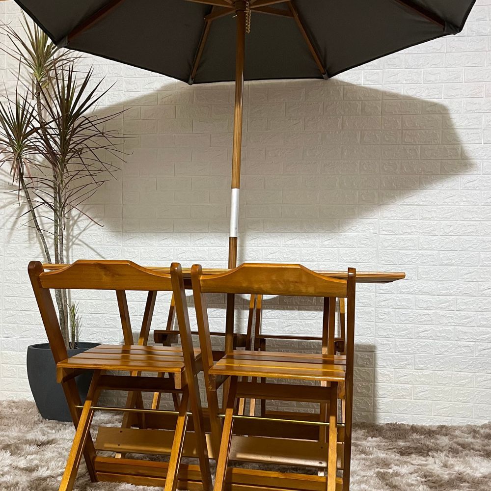 conjunto dobravel 70x70 com 4 cadeiras mel 4