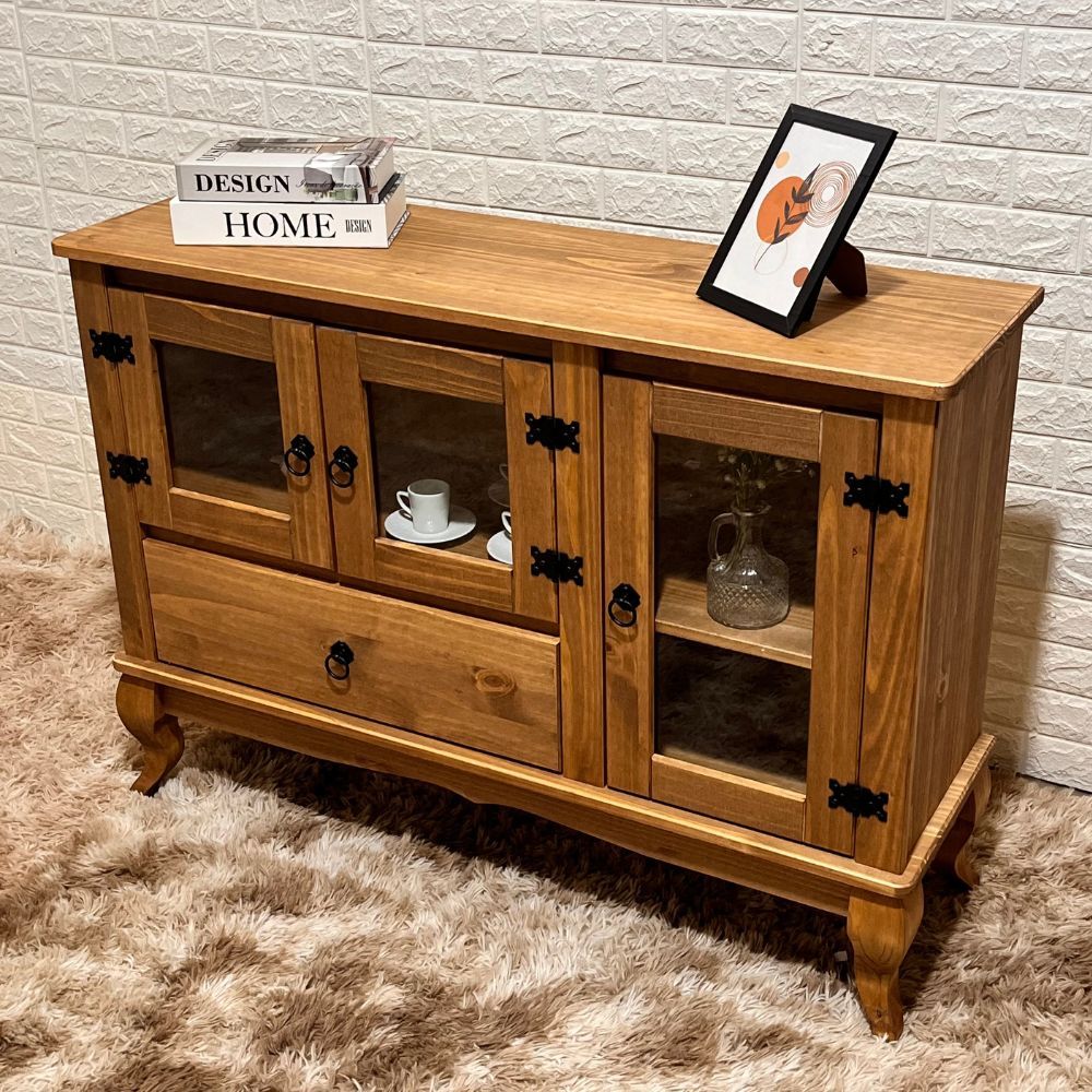 Rack 3 Portas e 1 Gaveta Mel