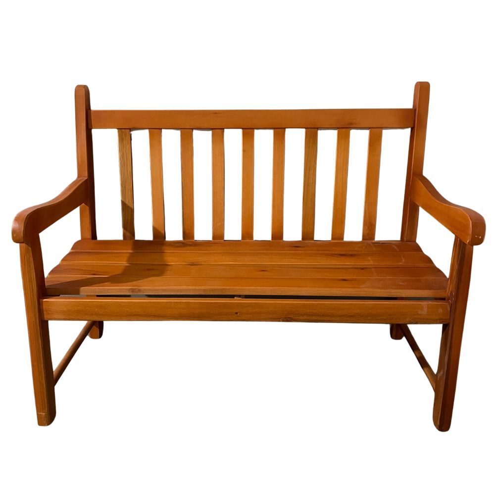 Banco de Jardim Namoradeira de Madeira 2 Lugares Com Verniz Banco de Jardim Namoradeira de Madeira 2 Lugares Com Verniz