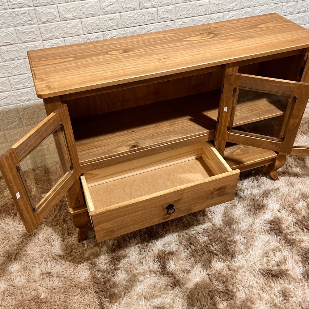 Rack 3 Portas e 1 Gaveta Mel Rack 3 Portas e 1 Gaveta Mel