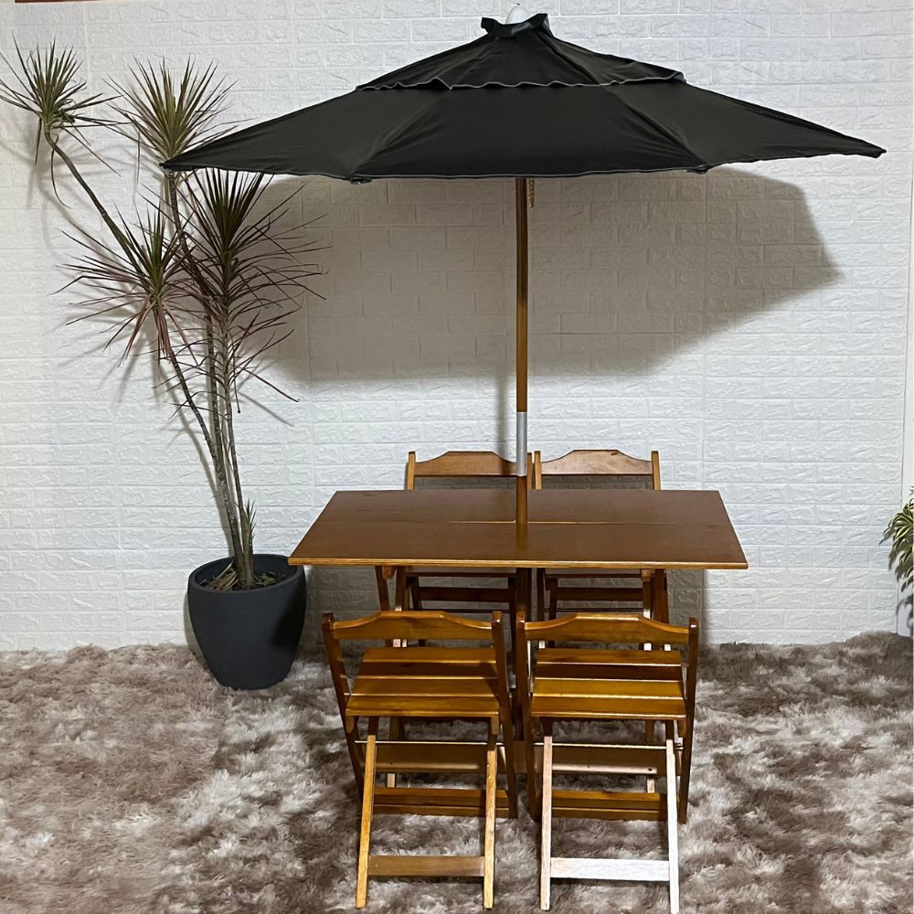 conjunto dobravel 70x70 com 4 cadeiras mel 5