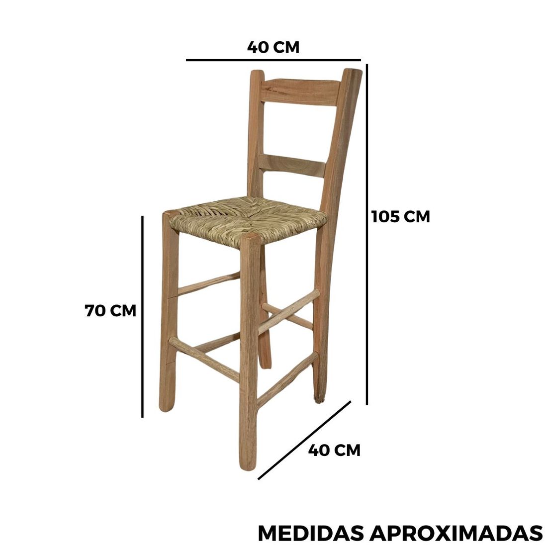 medidas conjunto de madeira macica