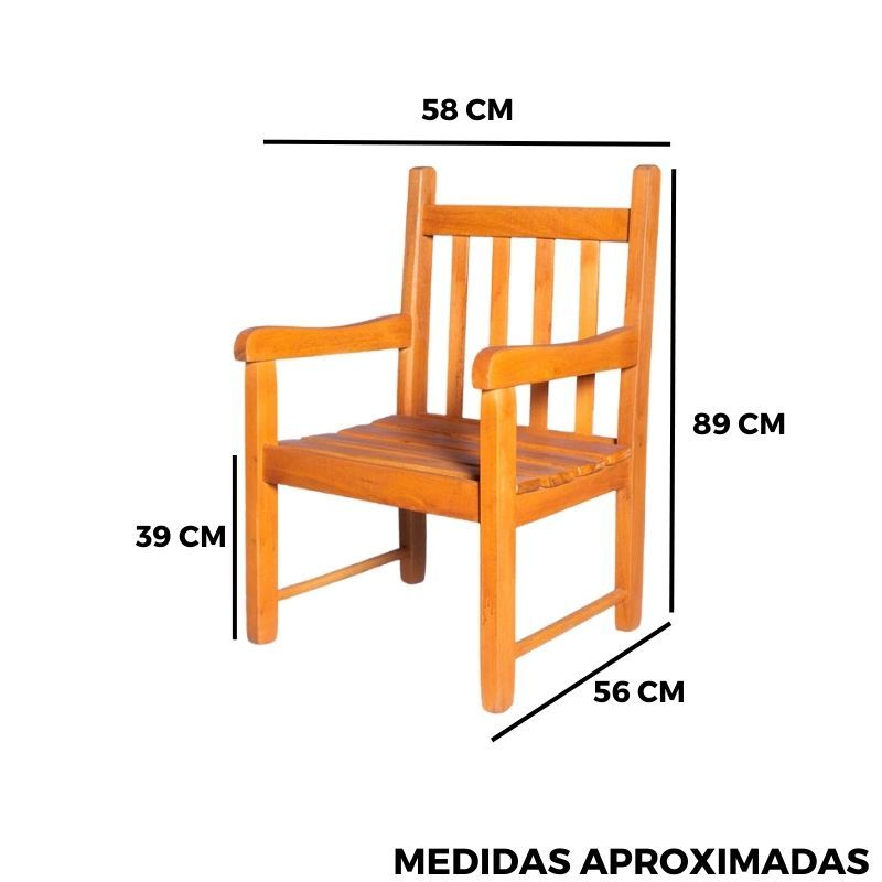 Banco de Jardim Namoradeira de Madeira 1 lugar Com Verniz