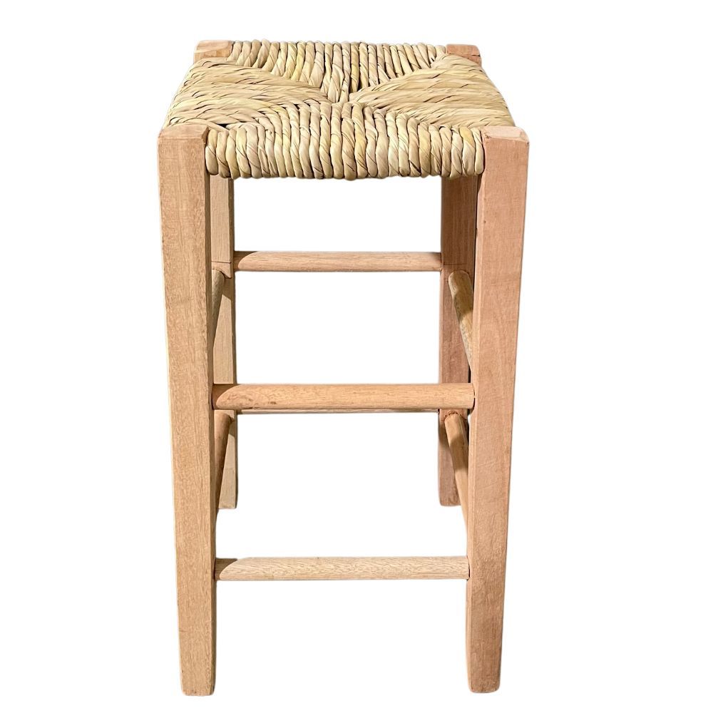 Banqueta de Palha Sem Encosto Sem Pintura Banqueta de Palha Sem Encosto Sem Pintura