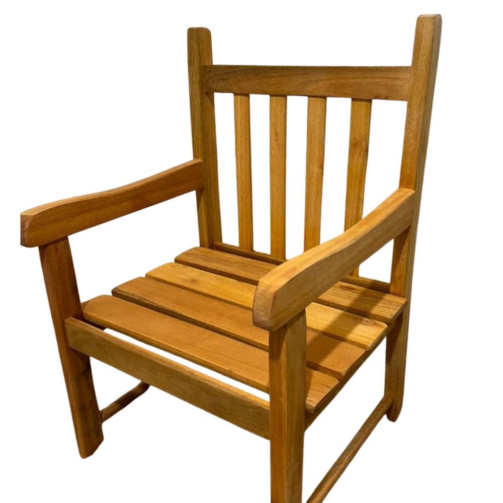 Banco de Jardim Namoradeira de Madeira 1 lugar Com Verniz