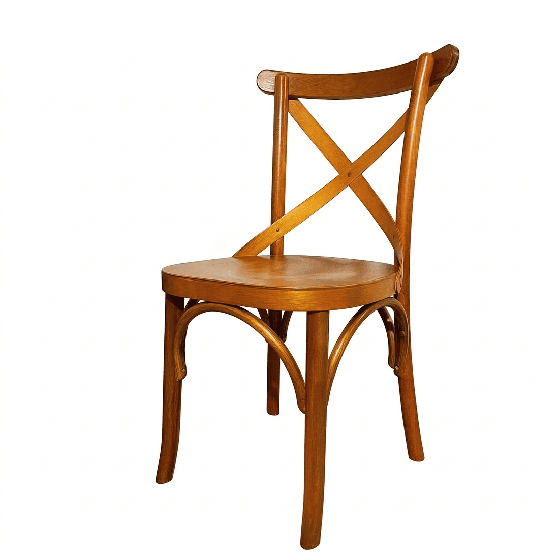 Mesa X 120x80 Com 4 Cadeiras X Madeira Maciça Mel Mesa X 120x80 Com 4 Cadeiras X Madeira Maciça Mel