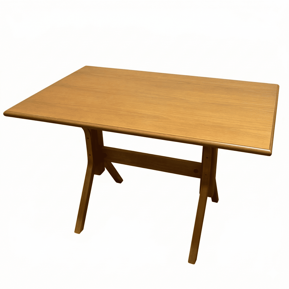 Mesa X 120x80 Com 4 Cadeiras X Madeira Maciça Mel Mesa X 120x80 Com 4 Cadeiras X Madeira Maciça Mel