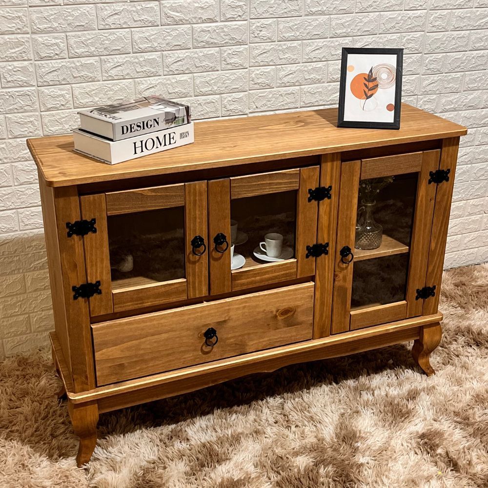 Rack 3 Portas e 1 Gaveta Mel