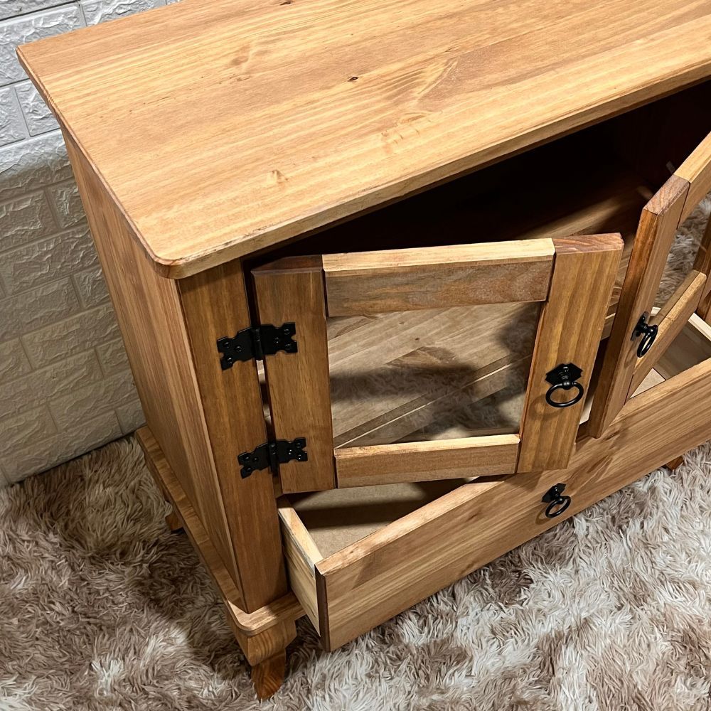 Rack 2 Portas e 1 Gaveta Mel