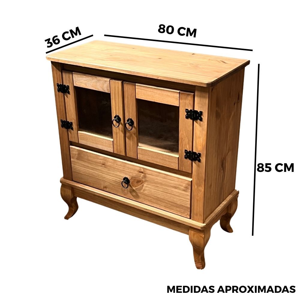 Rack 2 Portas e 1 Gaveta Mel