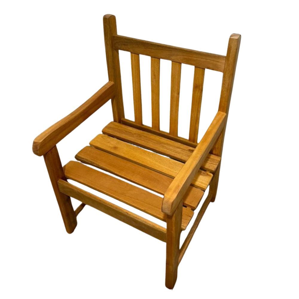 Banco de Jardim Namoradeira de Madeira 1 lugar Com Verniz