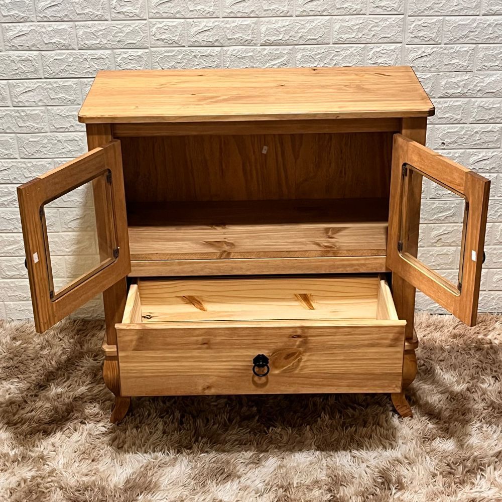 Rack 2 Portas e 1 Gaveta Mel