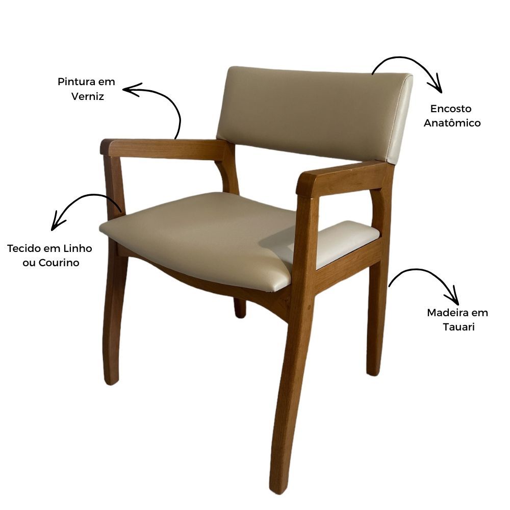 Poltrona Panamá Madeira Maciça Tauari Poltrona Panamá Madeira Maciça Tauari