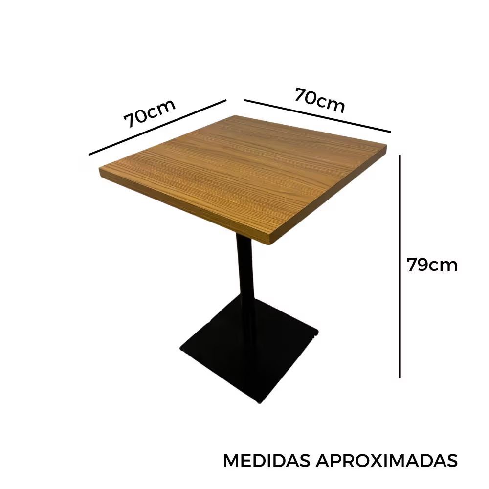 Mesa Modelo Industrial 70x70 Pé Central Mesa Modelo Industrial 70x70 Pé Central