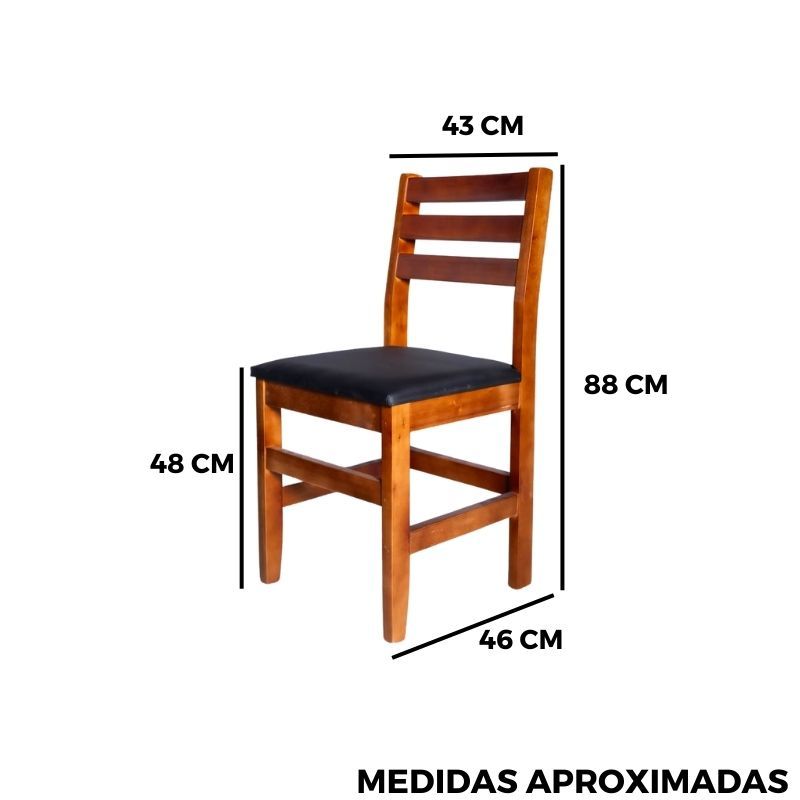 medidas conjunto de madeira macica