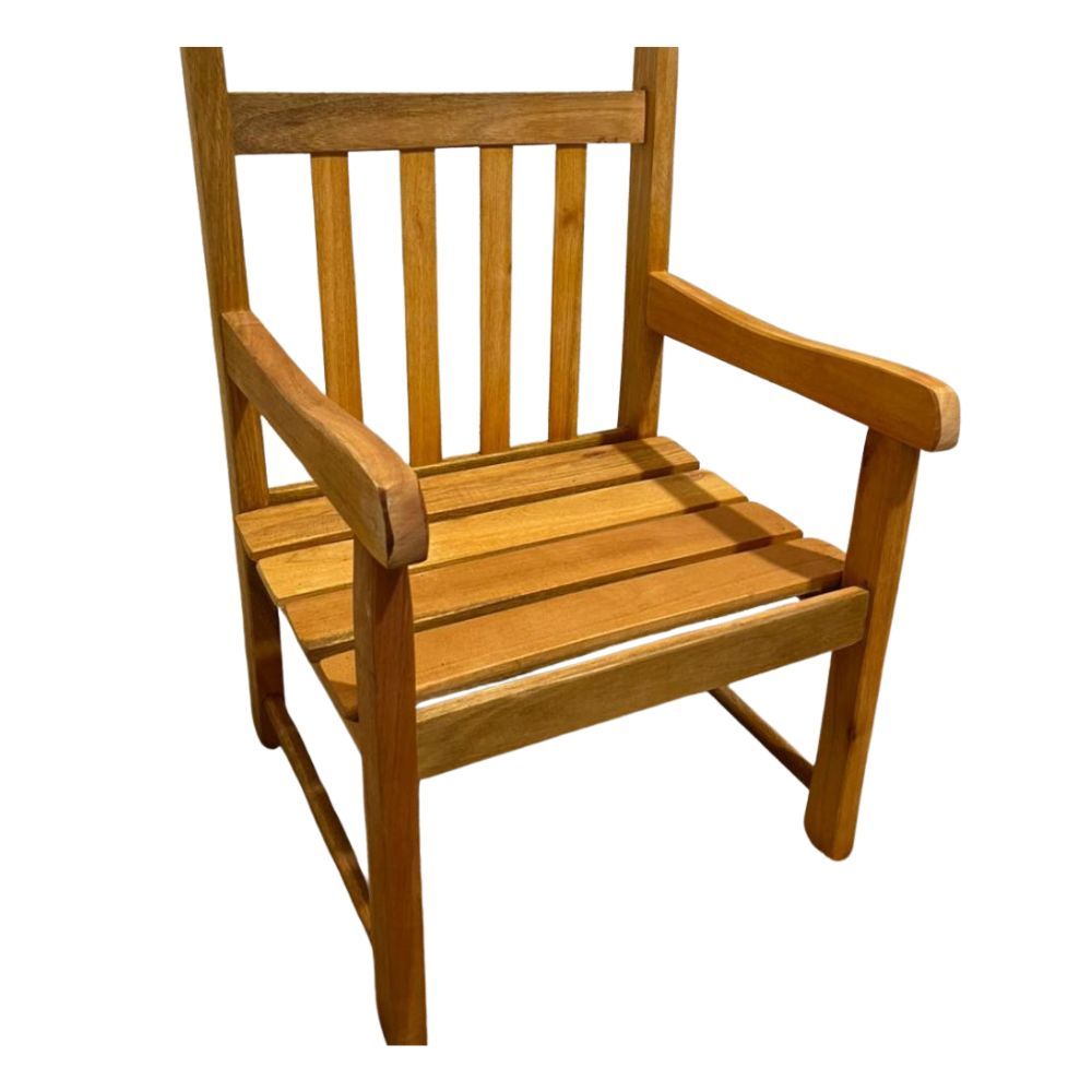 Banco de Jardim Namoradeira de Madeira 1 lugar Com Verniz