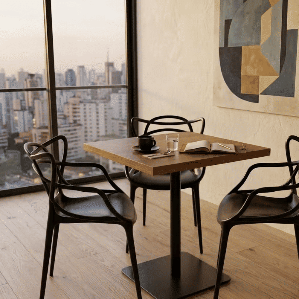 Mesa Modelo Industrial 70x70 Pé Central Mesa Modelo Industrial 70x70 Pé Central