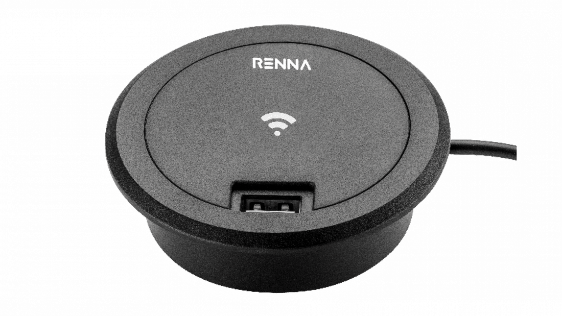Carregador Wireless Embutir 5W - Renna Carregador Wireless Embutir 5W - Renna