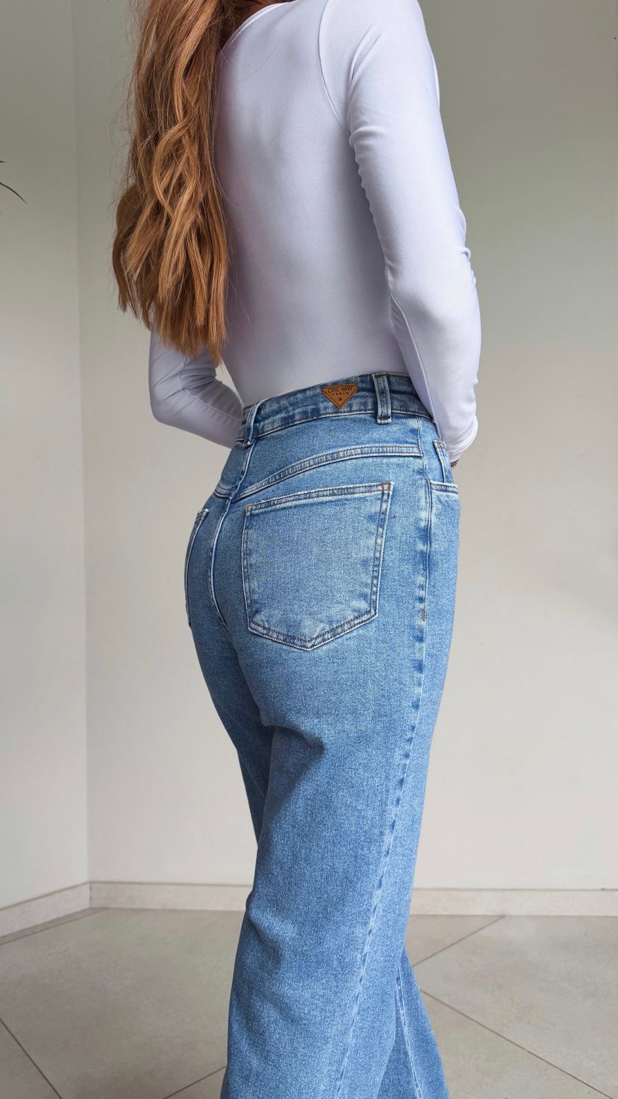 Calça Jeans Wide Leg DA Essentials Denim com Elastano Calça Jeans Wide Leg DA Essentials Denim com Elastano